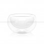 Clear Glass Round Shaped Heat Resistant Double Wall Glass Mini Kungfu Tea Cups 1