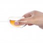 Clear Glass Round Shaped Heat Resistant Double Wall Glass Mini Kungfu Tea Cups 1