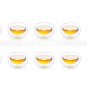 Clear Glass Round Shaped Heat Resistant Double Wall Glass Mini Kungfu Tea Cups 1