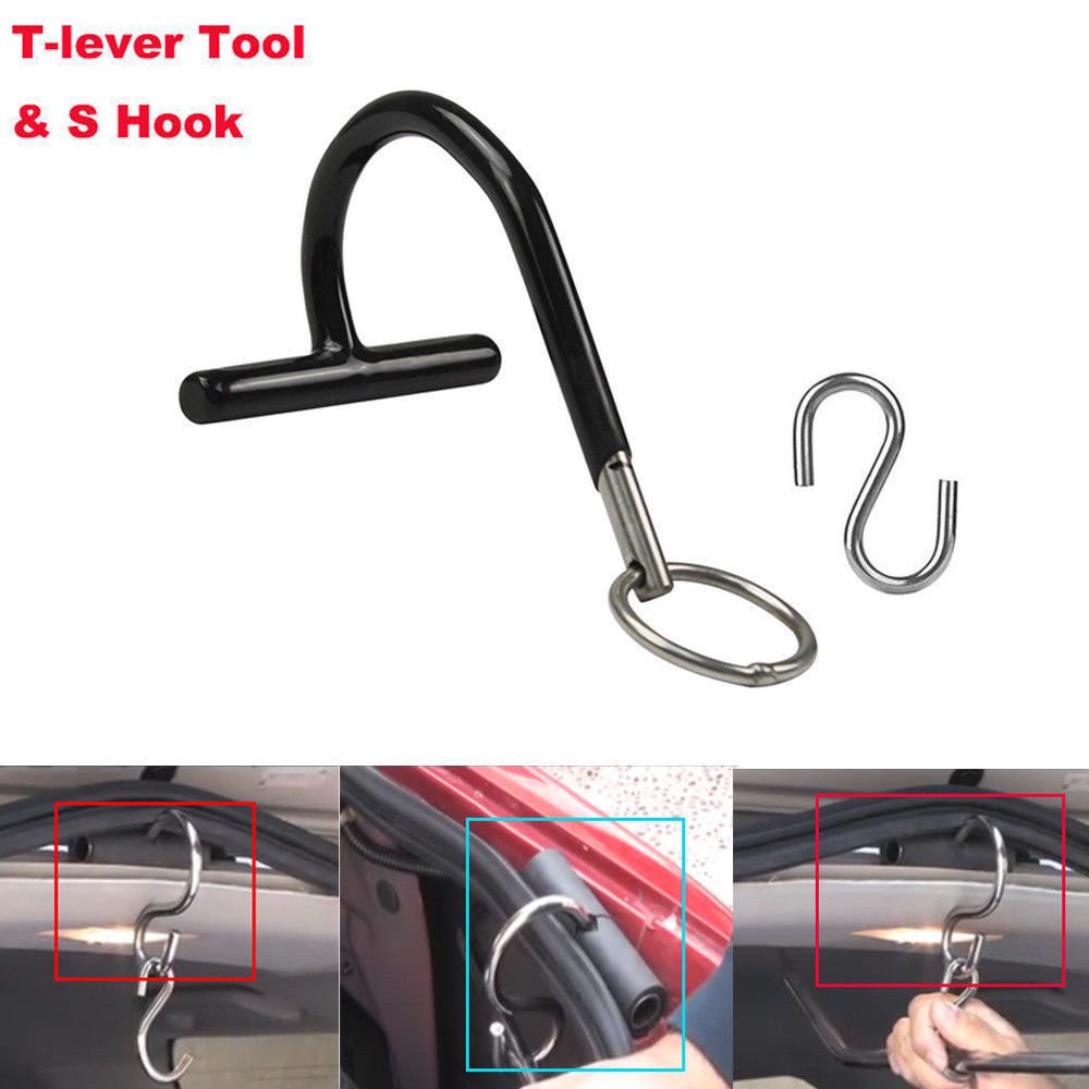 PDR Push Rod Hanger  & S Hook PDR Tool T-lever holder tool Paintless dent Repair