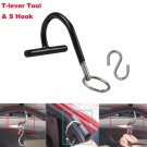 PDR Push Rod Hanger  & S Hook PDR Tool T-lever holder tool Paintless dent Repair