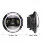 Set 7inch Round LED Headlight + Pair Passing light For Haley Davidson motorcycle