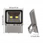 2X 100W HIGH POWER Cool White LED Outdoor Garden Flood Light Lamp IP65 110V