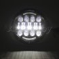 2x 7inch H4 80W LED Headlight Black Projector for Jeep Wrangler TJ JK 97-16