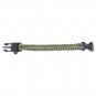 Survival Bracelet Outdoor Paracord Flint Fire Starter Scraper Whistle Kits Green