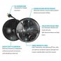 36W 7" LED daymaker Headlight& 2x 4.5" Passing Lights Halo For Harley Motorcycle