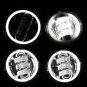 36W 7" LED daymaker Headlight& 2x 4.5" Passing Lights Halo For Harley Motorcycle