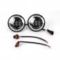 7" 75W Phillips Round LED Headlight & 2X Passing Light DRL For Harley Motorcycle