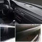New 3D Car Interior Accessories Interior Panel Black Carbon Fiber Vinyl Sticker