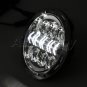 1x7inch H4 80W LED Headlight Silver Projector for Jeep Wrangler JK 97-15 &Harley