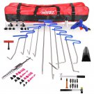 PDR Auto Body Tools Push Rods Dent Repair Whale Tail Set Hail Ding Removal + Bag
