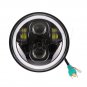 Bk 5.75" Projector 45W LED Light Daymaker Bulb Headlight For Harley Motorcycle