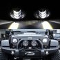 Pair 4" inch 30W CREE LED Fog Light Driving Lamp DRL 2007-2015 Jeep Wrangler JK