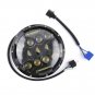 7" 75W Phillips Round LED Headlight & 2PCS Passing Lights For Harley Motorcycle
