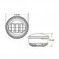 7" 75W Phillips Round LED Headlight & 2PCS Passing Lights For Harley Motorcycle