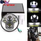 5-3/4 5.75'' 40W Chrome Daymaker Projector LED Headlight for Harley Motorcycle