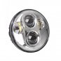 5-3/4 5.75'' 40W Chrome Daymaker Projector LED Headlight for Harley Motorcycle