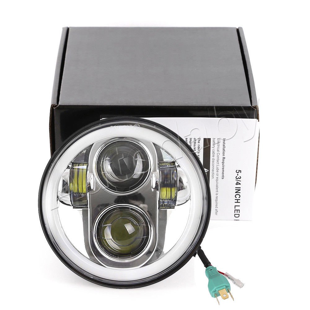1x 5.75" Projector 45W LED Light Daymaker Bulb Headlight For Harley Motorcycle