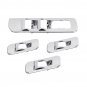 Chrome Door Window lift Switch Button panel frame trim For Ford F150 2015-2017