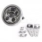 5 3/4" 5.75 Inch Daymaker Led Headlight Silver Housing for Harley Motorcycle