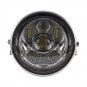 5 3/4" 5.75 Inch Daymaker Led Headlight Silver Housing for Harley Motorcycle