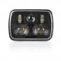1PCS  Black 5" X 7" LED Headlight Replacement for Jeep Cherokee XJ Trucks