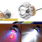 1x 15W Angel eyes Motorcycle Headlight Cree Led Projector Lens Angel and Devil