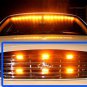 New Amber 18 LED Emergency Vehicle Car Strobe Flash Lights Front Grille Yellow