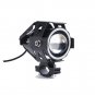 1X 125W Black Motorcycle CREE U7 LED Headlight Spot Light For BMW Yellow Eyes