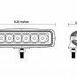 18W 6inch White led work light Spot bar offroad fog/driving Lamp 4WD boat 4X4