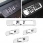 Window lift switch panel Chrome Cover trims Kit for 15-17 Ford F150 Accessories