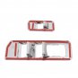Window lift switch panel Chrome Cover trims Kit for 15-17 Ford F150 Accessories