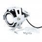4X 125W Silver Motorcycle CREE U7 LED Headlight Spot Light For BMW Blue Eyes