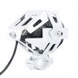 4X 125W Silver Motorcycle CREE U7 LED Headlight Spot Light For BMW Blue Eyes