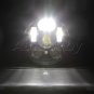 1X 5.75" 45W LED Motorcycle Headlight Daymaker Black Projector DRL For Harley