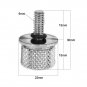 Seat Bolt Tab Screw Mount Knob Cover For Harley Fatboy Road King Softail Chrome