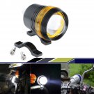 30W Cree U3 LED 12V Motorcycle Headlight Yellow Angel Eye Driving Fog Spot