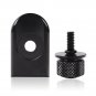 Seat Bolt Tab Screw Mount Knob Cover For Harley Fatboy Road King Softail Black