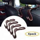 Car Seat Brown Headrest Hooks Hanger Storage Organizer Holder Hold Up New