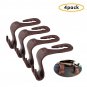 Car Seat Brown Headrest Hooks Hanger Storage Organizer Holder Hold Up New