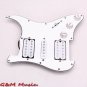 Electric Guitar Pickguard Pickups 11 Hole HSH White color Loaded Prewired