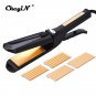 Titanium professional Hair Straightener Flat Iron Corrugated Curling