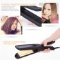 Titanium professional Hair Straightener Flat Iron Corrugated Curling