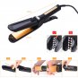 Titanium professional Hair Straightener Flat Iron Corrugated Curling