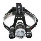 Headlamp Headlight 13000LM LED Lantern Fishing+18650 battery+Car USB AC Charger