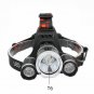 Headlamp Headlight 13000LM LED Lantern Fishing+18650 battery+Car USB AC Charger