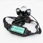 Headlamp Headlight 13000LM LED Lantern Fishing+18650 battery+Car USB AC Charger