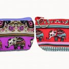 2 pcs Wallet bag  Cotton bag coin bag Thai Elephant  Mini bag key chain bag