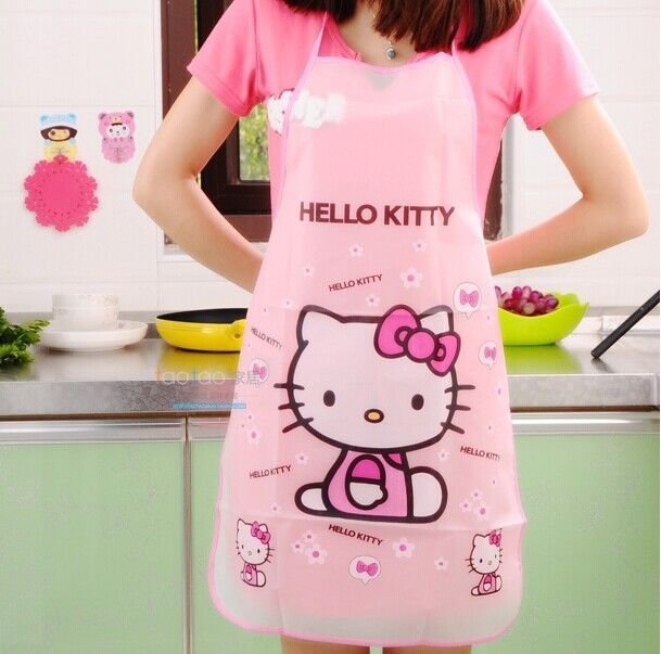 cartoon hello kitty doraemon Apron Sleeveless Waterproof Anti-oil Aprons kitchen