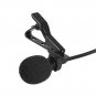 Mini Portable Microphone Condenser Clip-on Lapel Lavalier Mic Wired